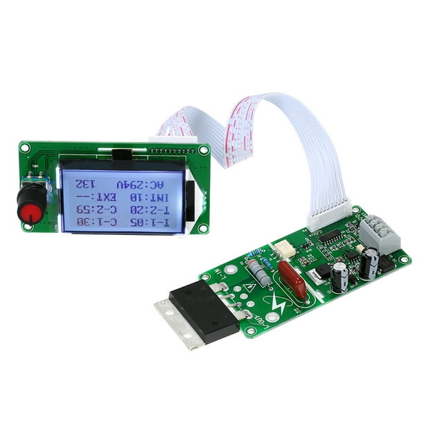 Digital LCD Double Pulse Encoder Spot Welder Machine Time Control Module 100A